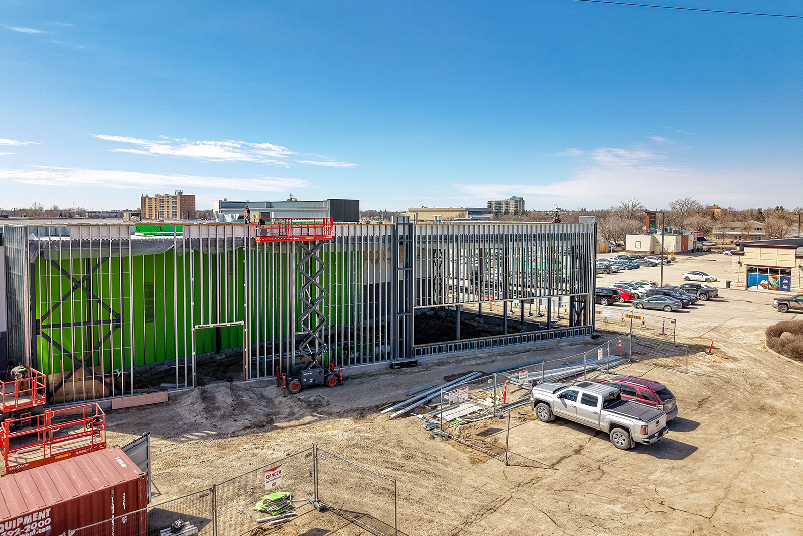 1148 Taylor - New Construction - Exterior steel stud framing