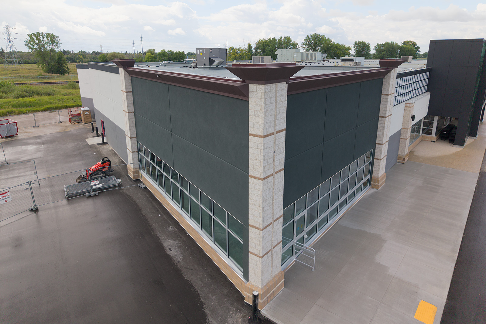 1148 Taylor - New Construction - EIFS, cornice and masonry towers completed