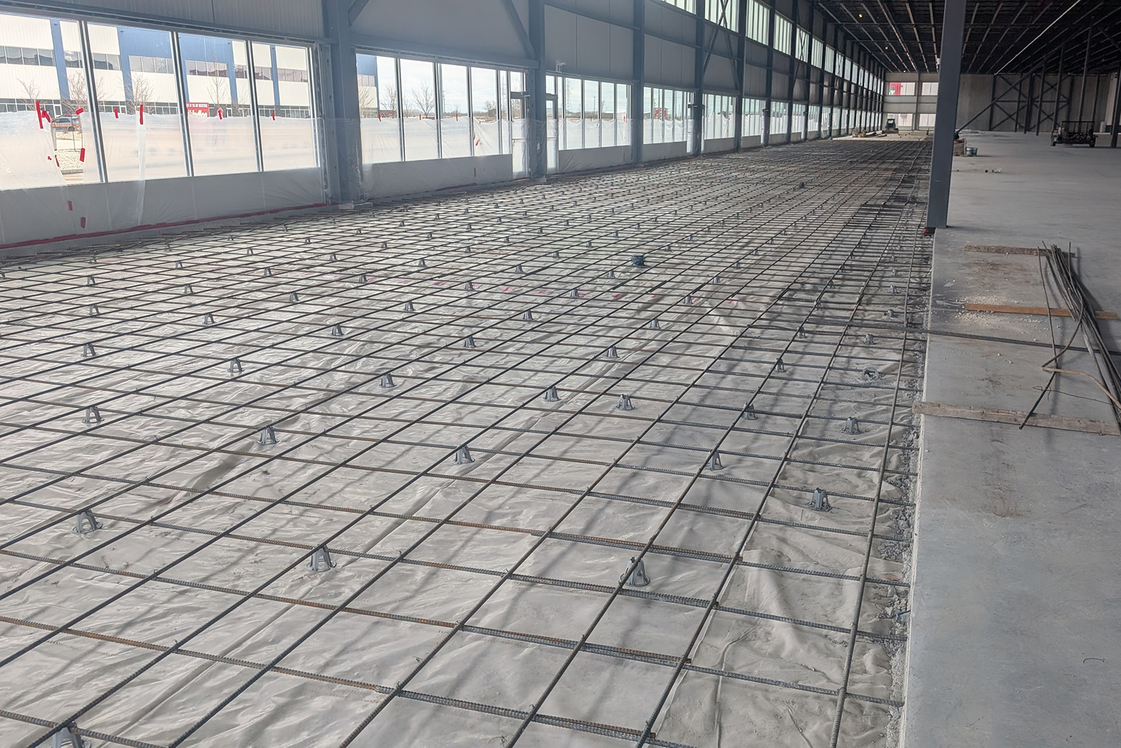 Artik - Tenant Fit Up - Slab reinforcing ready for pour